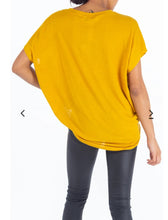 Load image into Gallery viewer, Zig Zag Oversize Diamante Cap Sleeves Flow Top
