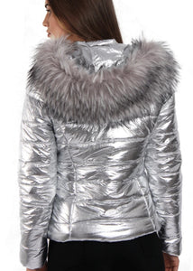 Metallic Silver Jacket